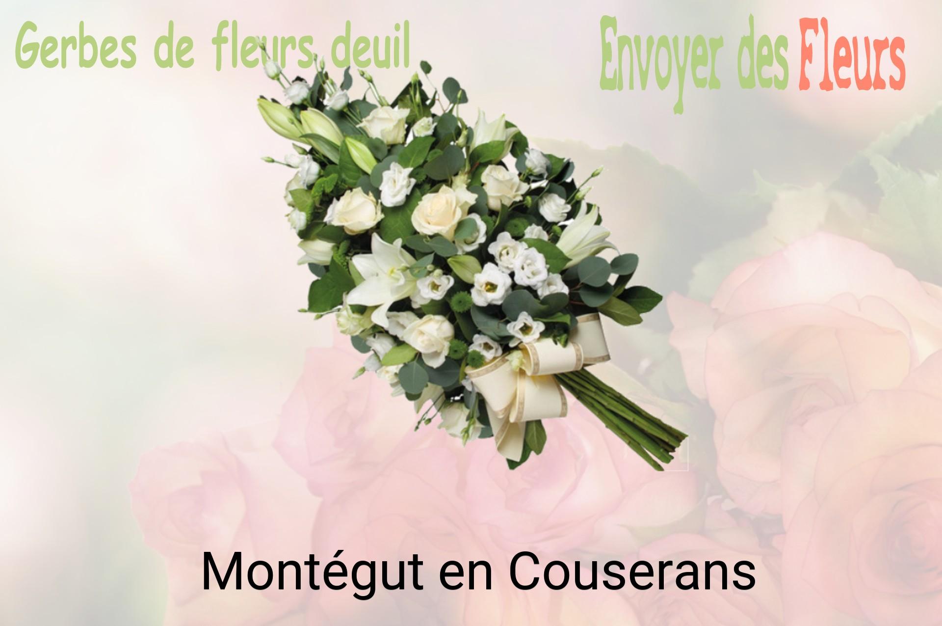 Gerbe de fleurs de deuil livrée à Montégut-en-Couserans